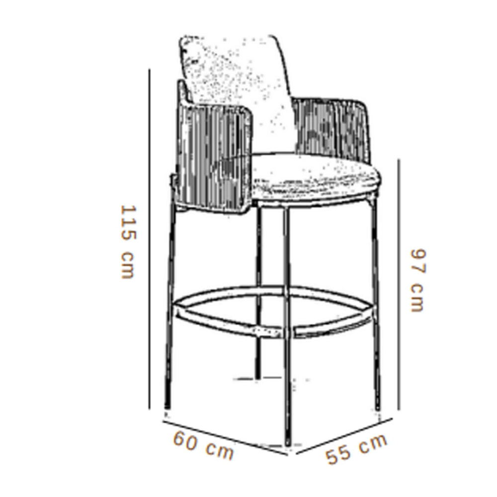 Graham Bar Stool - Image 3