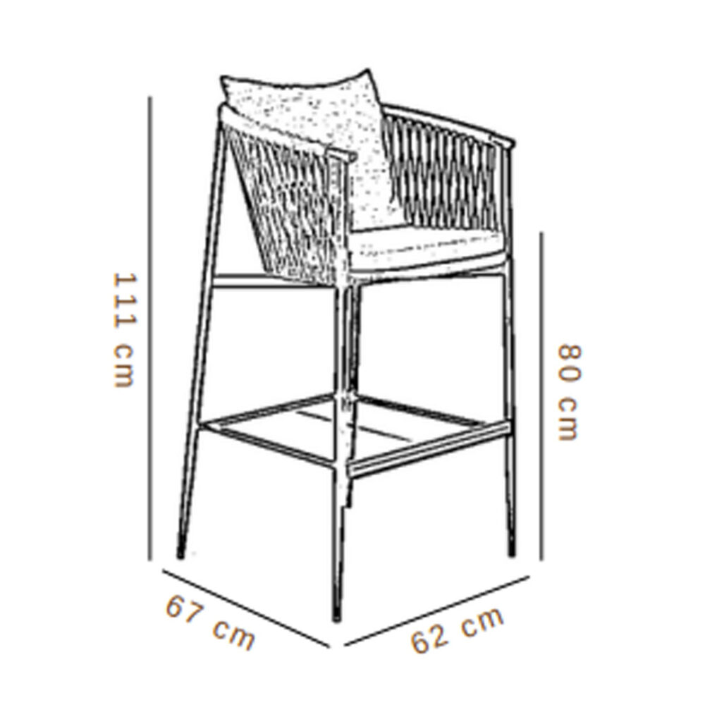 Leon Bar Stool - Image 2