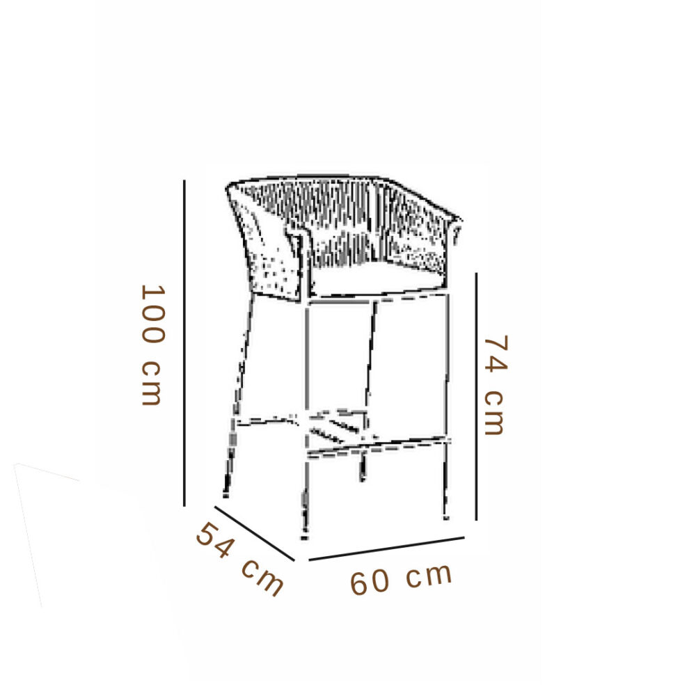 Bar Stool With Arm - Image 3